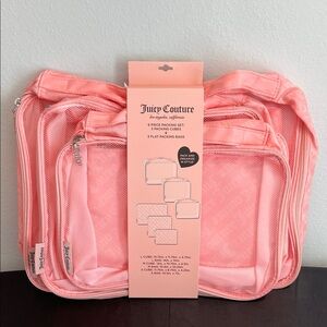 Juicy Couture | Pink Packing Cubes & Packing Bag Set (6 piece)